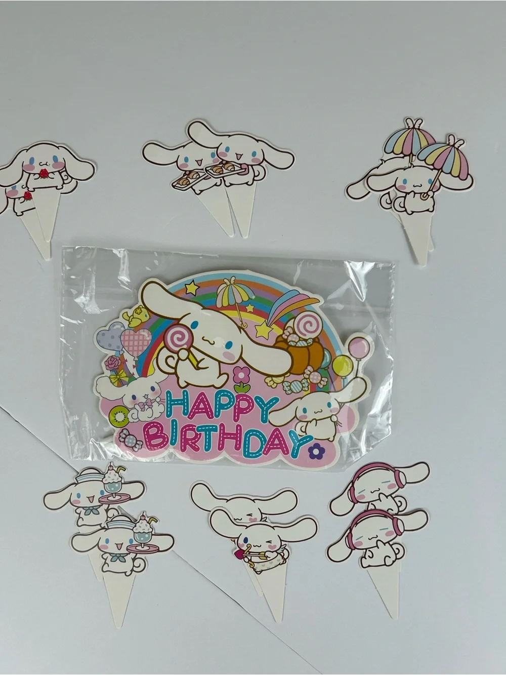 Sanrio Cinnamoroll Birthday Party Supplies Set 146pc Decorations Pink Background